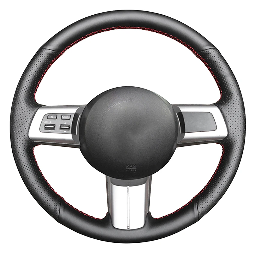 

Black Artificial Leather Hand-stitched Car Steering Wheel Cover For Mazda MX-5 Miata 2009-2014 RX-8 2009-2013 CX-7 2007-2009