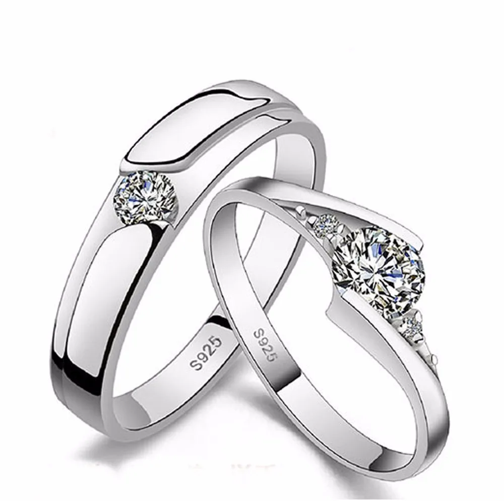 

23 kinds lover rings Endless Love Engagement Wedding Couple Rings Aneis Mens Jewelry Commitment Rings silver color jewelry