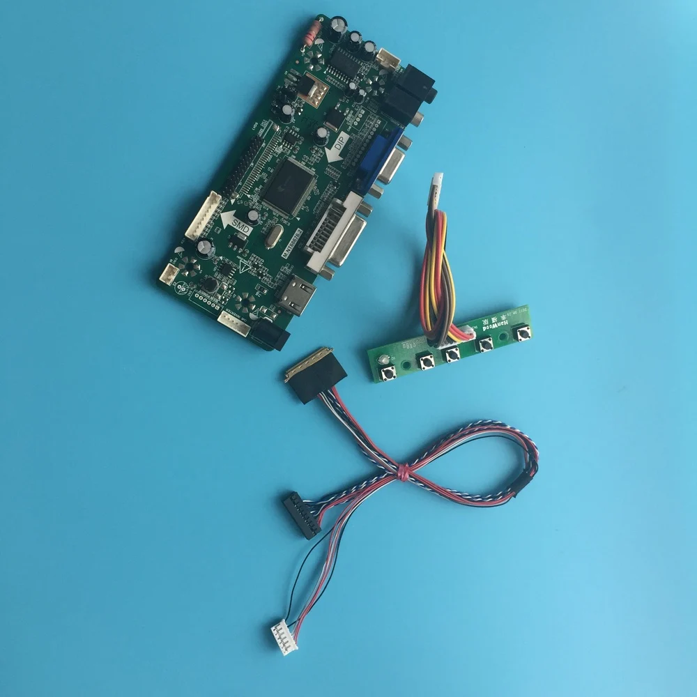 

Kit For LP140WH4-TLP1 LP140WH4-TLP2 LP140WH4-TLP3 1366X768 Controller board 40pin LVDS HDMI-Compatible DVI 14" M.NT68676 LED VGA