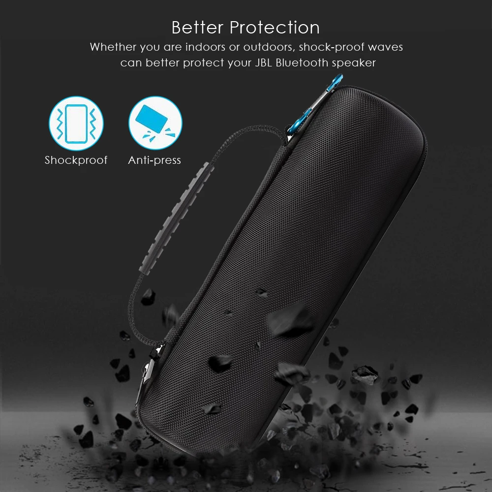 2021 la più recente custodia rigida per custodia da viaggio per colonna per JBL Flip 5 Flip5 altoparlante Wireless Bluetooth spazio Extra per spina e cavi