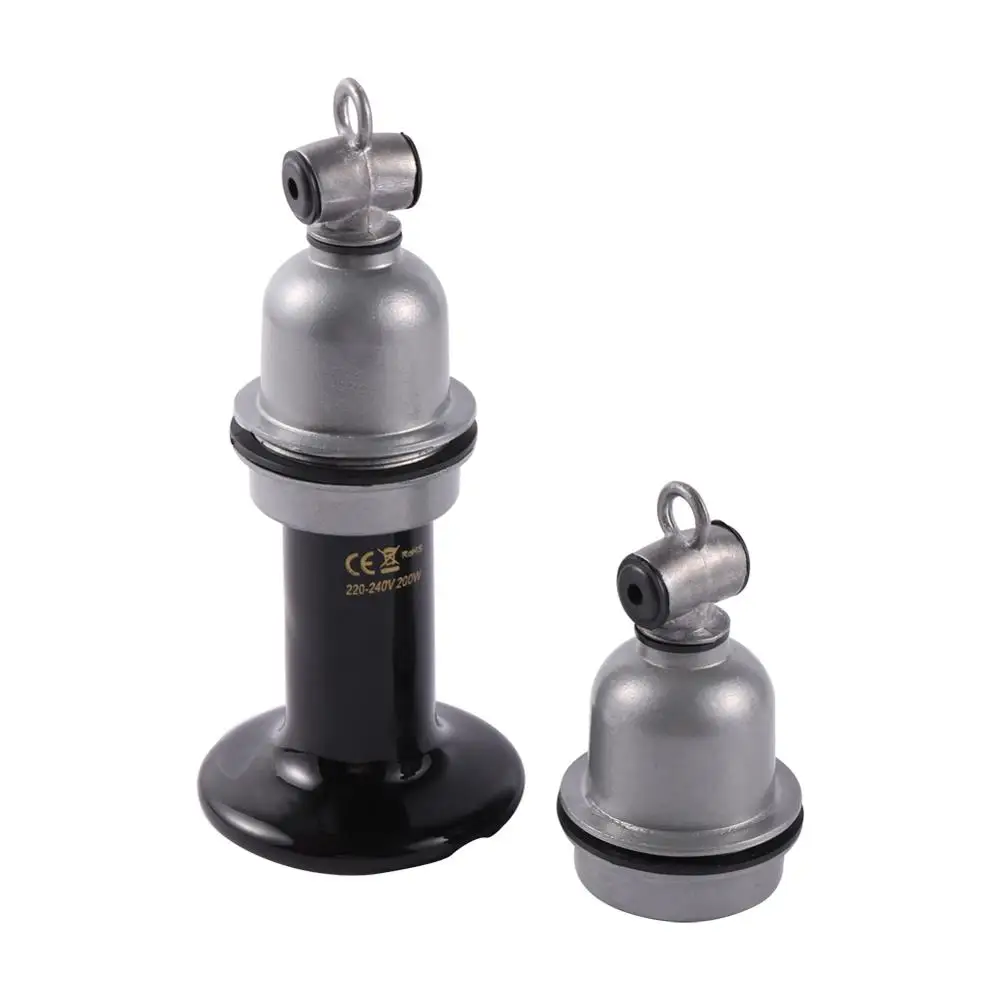 E27 Turtle Aquarium Reptile Lamp Holder Ceramic Insulation Piglet Brooder Bird Heating Bulb Culture Spiral Light Socket 1 Pc