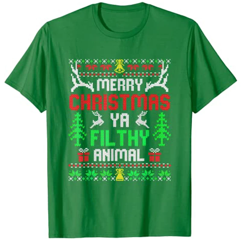 Merry Christmas Animal Filthy Ya T-Shirt Tops