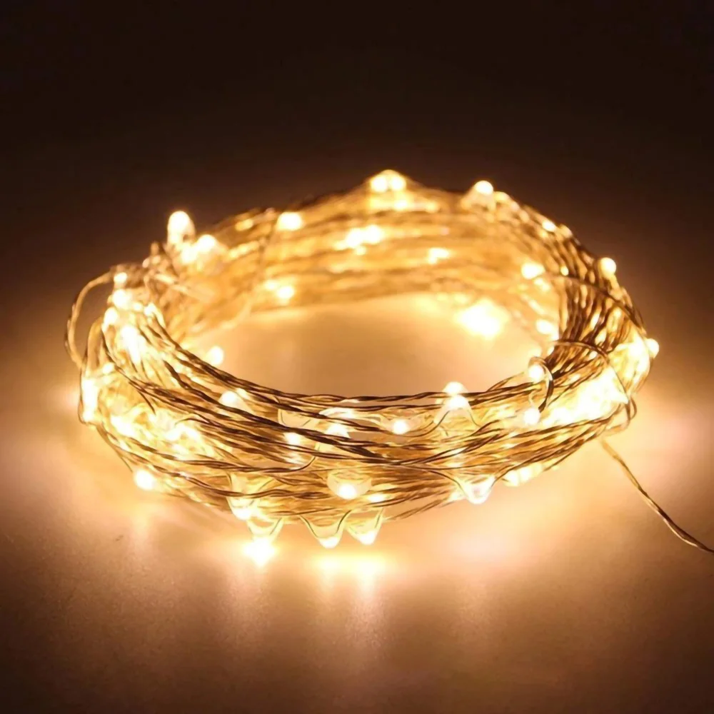 7/22/26m Outdoor Solar Led Light String Lights Aesthetic Room Decor Wedding Xmas Decoration Bedroom Waterproof Garden Lamp