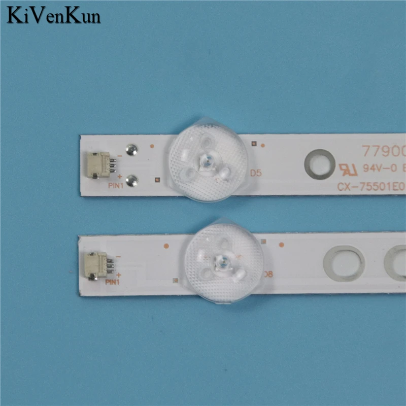 LED Backlight Strips For SONY KDL-75W850C KDL-75W855C 750TV07 750TV08 V1 CX-75S01E01 CX-75S01E02 Bars S750HF59 V0 Bands Rulers