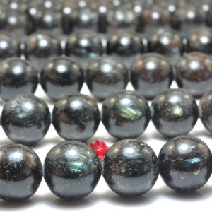 Natürlicher Astrophyllit mildes runde runde Granulat Großhandel kostbare Stein halbkostbares Steinarmband DIY -Schmuck 15 10 Hauptverkäufe Nuria Semi Schmuck - №3