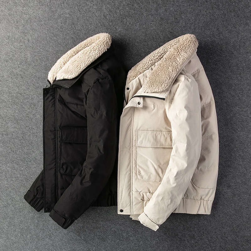 2021 Winter 80% White Duck Down  New Arrival Men's High Quality Thick Coat Male Fashion Jacket Thick Warm Male Outerwear