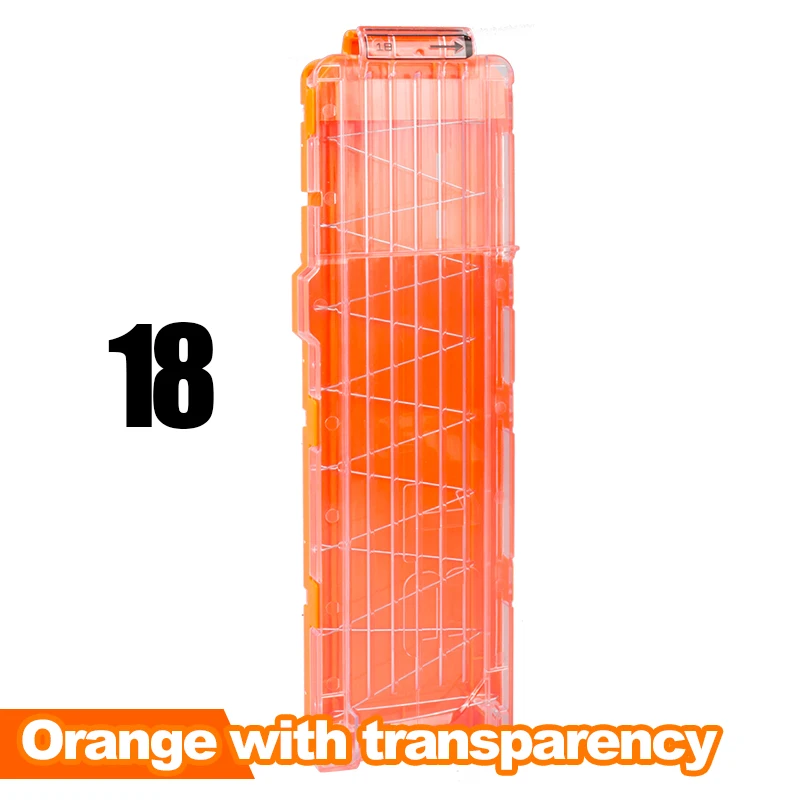 Pince de rechargement orange 6-12-18 pour Nerf Magazine, fléchettes rondes de remplacement, odorjouet, balle molle pour Nerf Bl84arma de brinquedo