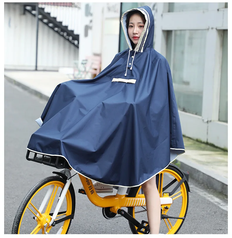 New Bicycle Electrombile Rainwear With Bag Space Adult Outdoor Walking Poncho Raincoats Portable Hiking Women Rain Coat