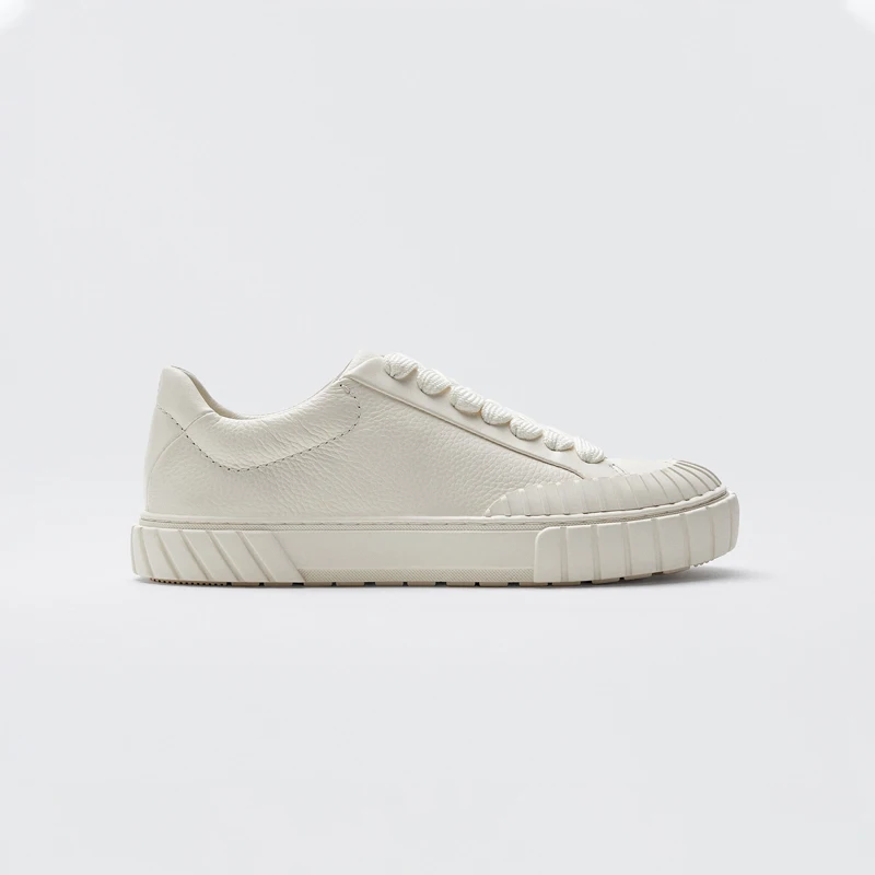 

2021 Autumn Women's Vulcanized Shoes Flat Platform White Shoes Genuine Leather Board Shoes Casual Flats Sneakers Loafers Shoe