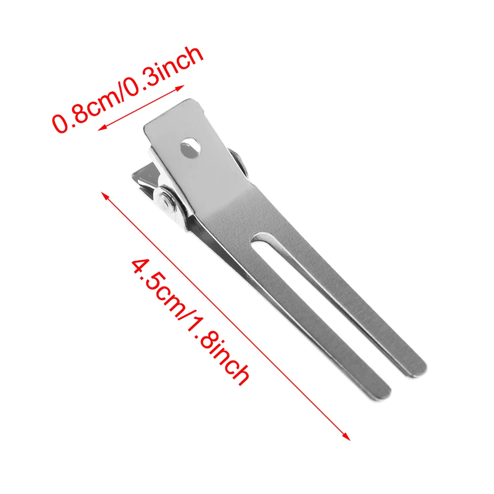 New 20Pcs Prong HairClip Hairdressing Double Hole Pin Barrette Curl Setting Section Hairpin Headwear Hair StylingToolAccessories