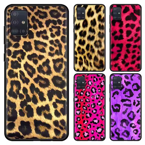 Leopard Print Phone Case For Samsung Galaxy A51 A12 A21s A71 A31 A52 A32 A02s 5G A72 A11 A41 A01 A91 A42 A22 Cover Capa