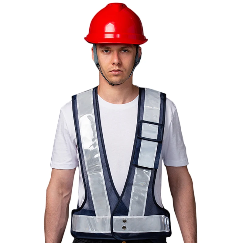 

High Visibility V shaped Safety Vest Work Vest Workwear With Reflectors Road Safety Reflective Vest