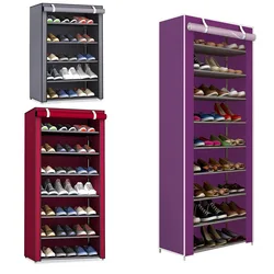 Non-woven Fabric Storage Shoe Rack Hallway Cabinet Organizer Holder 4/5/6/8/9 Layers Assemble Shoes Shelf DIY Home Furniture