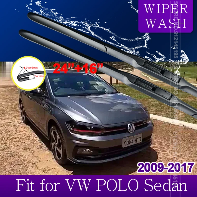 

Car Wiper Blade for Volkswagen VW POLO Sedan Vento 6R 6C 2009~2017 MK5 Windscreen Windshield Wipers Car Accessories 2010 2011