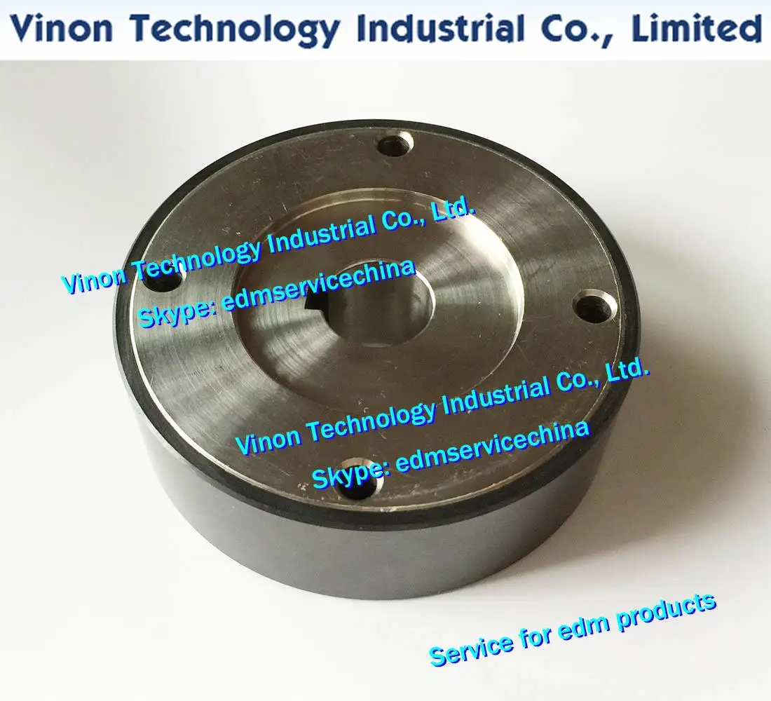 F414C Capstan Roller White/Black Ceramic+SUS EDM Spare Parts Ø80x17x25t Mm A290-8112-X383 for 0iA 0iB 1iA 1iB 1iC Series