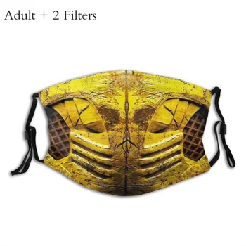 Skorpion Gesicht Unisex Staub-proof Mund Abdeckung Maske Mortal Kombat Rayden Action Fantasy Film Mit Filter Schutz Atemschutz