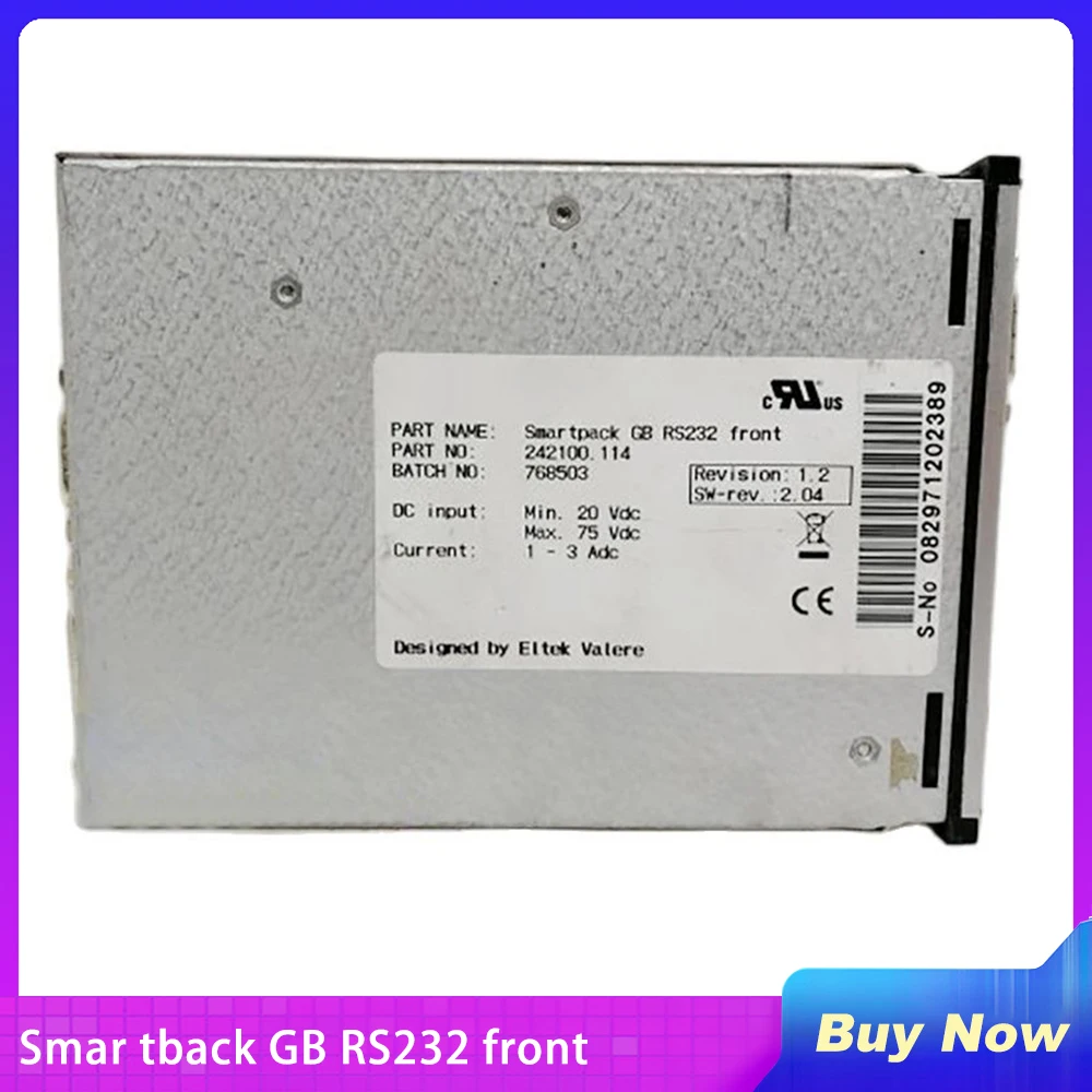 Monitoring Power Module For ELTEK Smar Tback GB RS232 Front 242100.114 Fully Tested