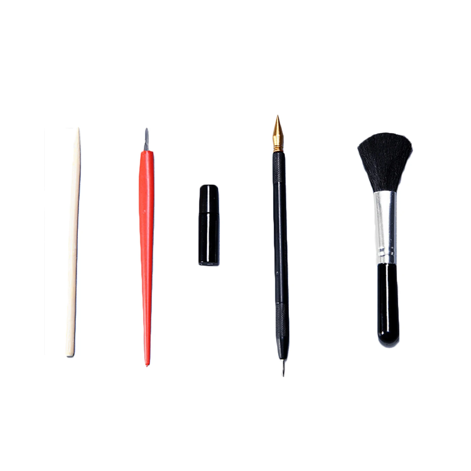 5/8PCS DIY Magic Scratch Scraping Painting Tools Bamboo Sticks Scraper Repair Scratch Pen Black Brush Drawing Coloring Toy