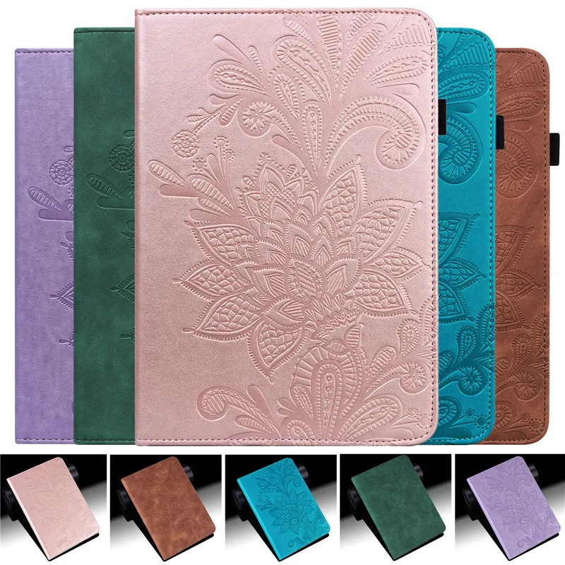 

Tablet Case for Funda Fire HD 10 2021 Case Embossing Wallet Leather Cover for Fire HD 10 Plus Case For Fire HD 10 Case 2021 2019