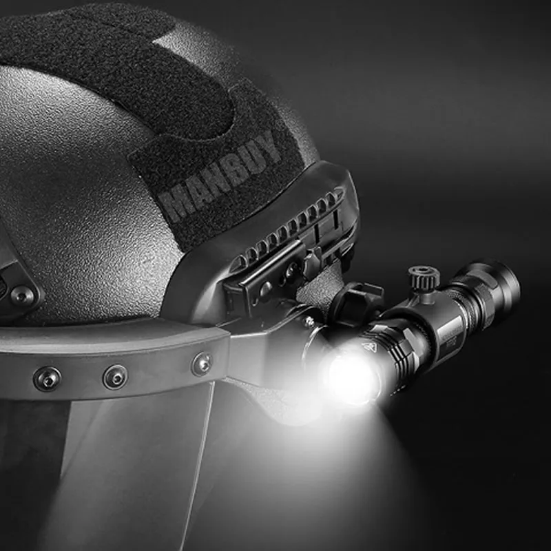 2024 NITECORE Accessorie HRM2 Helmet Mount for The Body of 25.4mm Flashlight Suitable P20i P10 P12 Plastic Black Law Enforcement