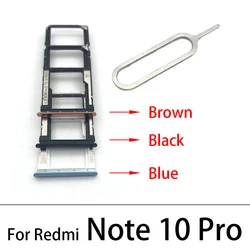 Sim Card Tray For Xiaomi Redmi Note 10 Pro / Note 9 8 7 Pro / Note 13 Dual Micro SIM Card Slot Tray Holder SD Card Reader Parts