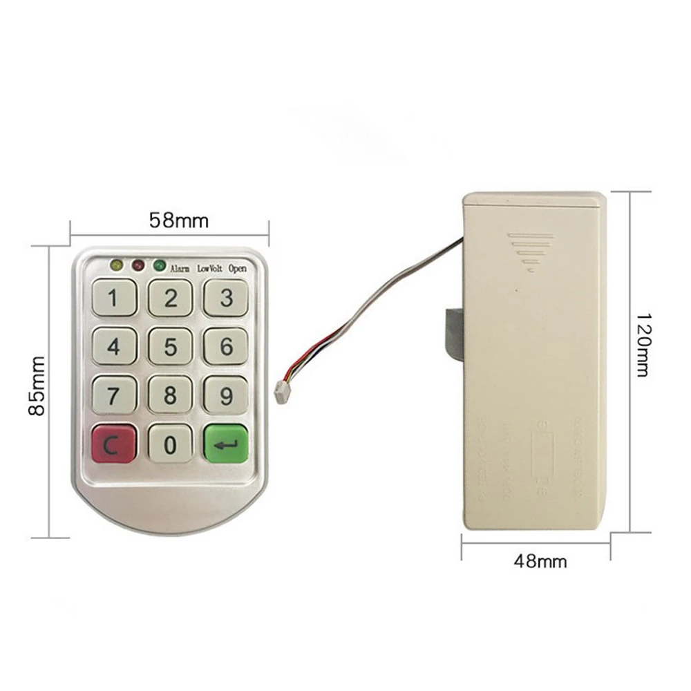 Locker Lock Password Electronic Cupboard Keypad Lock Electromagnetic Lock For Cabinet Lock Drawer Door Storage latch Lock