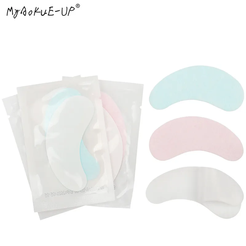 100 pairs/lot Eyelash Paper Patches Pink Pads Under Gel Eye Pads Grafted False Lashes  Extension Makeup Tools