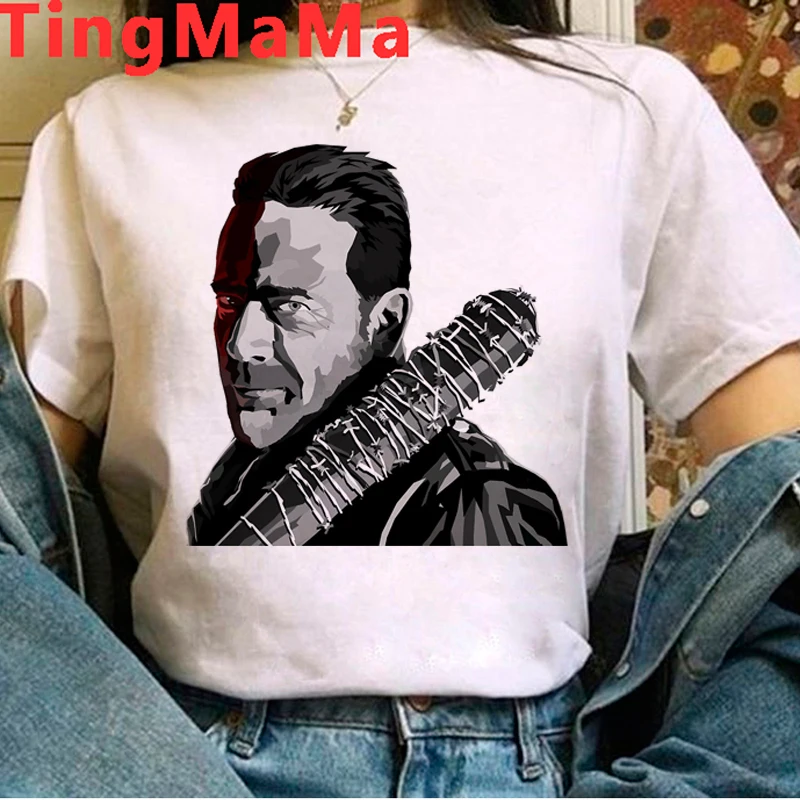 2021 Hot TV The Walking Dead T Shirt Men Horror Zombie Graphic Tees I Am Negan T-shirt Unisex Tops Cartoon Harajuku Tshirt Male