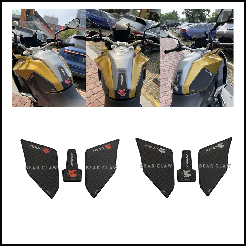 MotorcycleTank Side Pad Fishbone Applique Moto Protection Board Kit for BMW F900XR F900 XR 2021new pattern