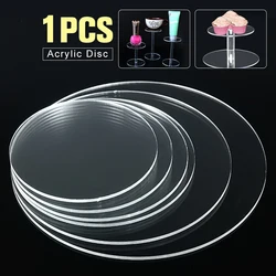 3mm Clear Extruded Acrylic Circle Earrings Acrylic Discs Beads Round Plexiglass For picture frames Necklace DIY Craft CD racks