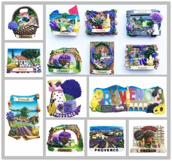 France Provence Lavender Culture Tourist Souvenir Fridge Magnets Decoration Articles Handicraft Magnetic Refrigerator Collection