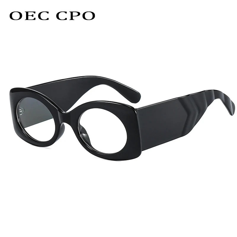 

OEC CPO Fashion Round Optical Glasses Frames Women Retro Clear Lens Glasses Women Classic Plastic Eyeglasses Ladies Sunglass