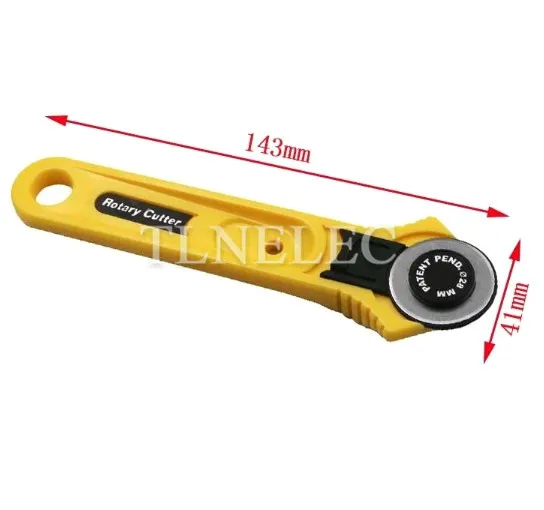 1pcs คู่มือล้อมีดตัดมีดรอบ Hob ผ้าตัดเครื่องตัดหมุนเครื่องตัดมีด Piecing เย็บเครื่องมือ
