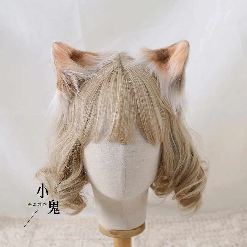 

Cute Japanese Style Sanhua Cat Ears Headdress Animal Ears Headband JK Lolita Female Hairpin Lolita Hair Accessories