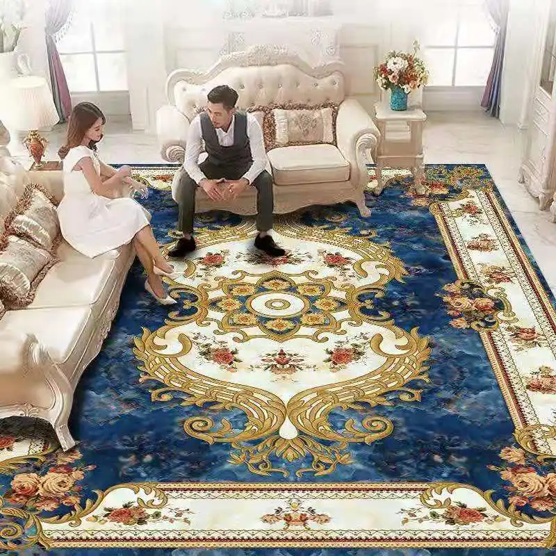 

Luxurious European Style Large Carpets For Living Room Bedroom Area Rug Luxury Home Decor Carpet Hotel Hallway Big Floor Mat/Rug