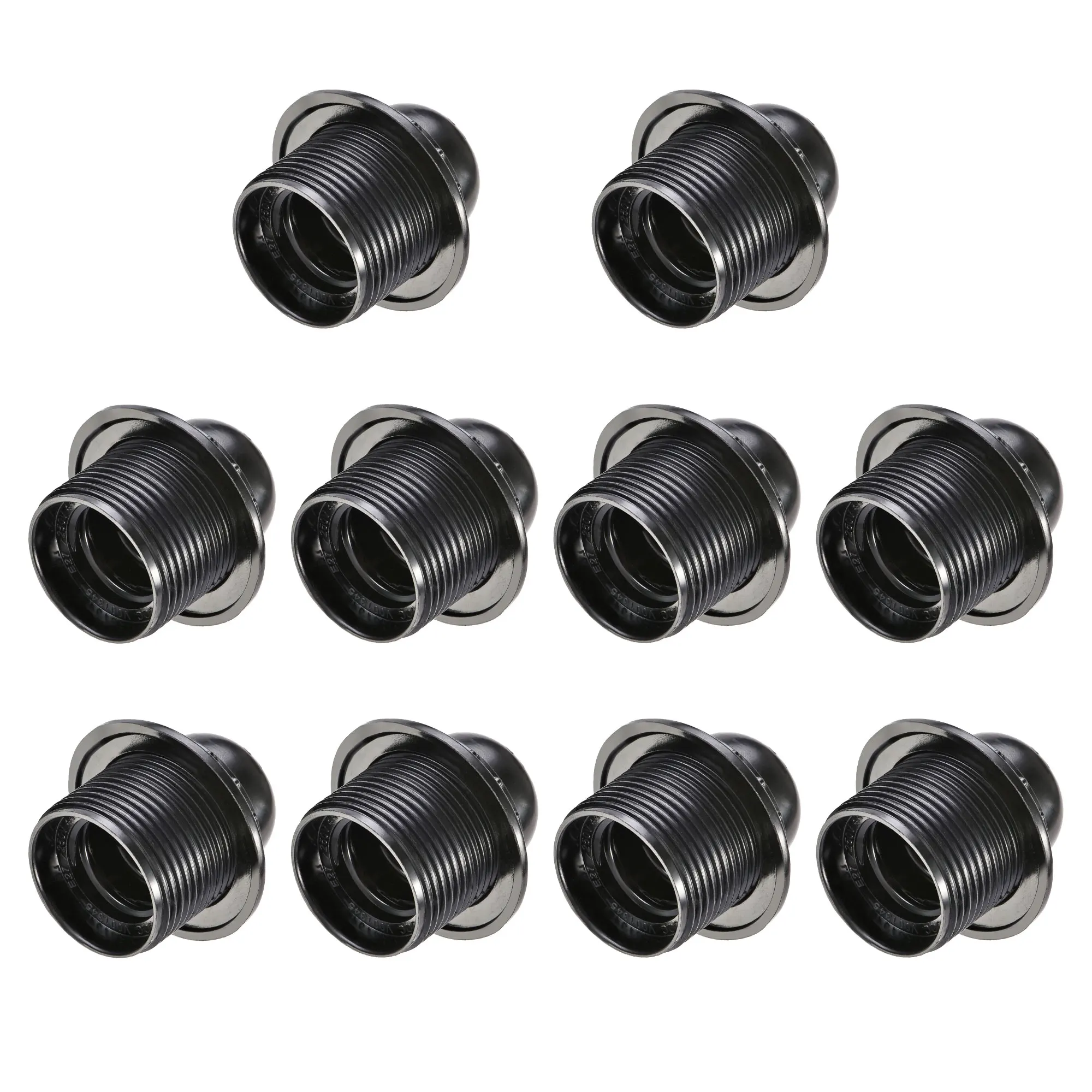 

Uxcell Bulb Holder E26/E27 250V 4A Threaded Rotatable Loop Screw Base Lamp Socket 10 Pcs