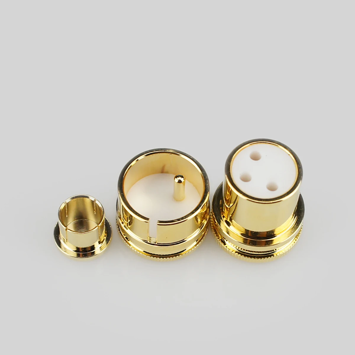 2pcs Protective Cover Gilded Covers Dust Cap Shielded Anti-oxidation for Noise Stopper RCA XLR Plug Female/Male Socket Connector