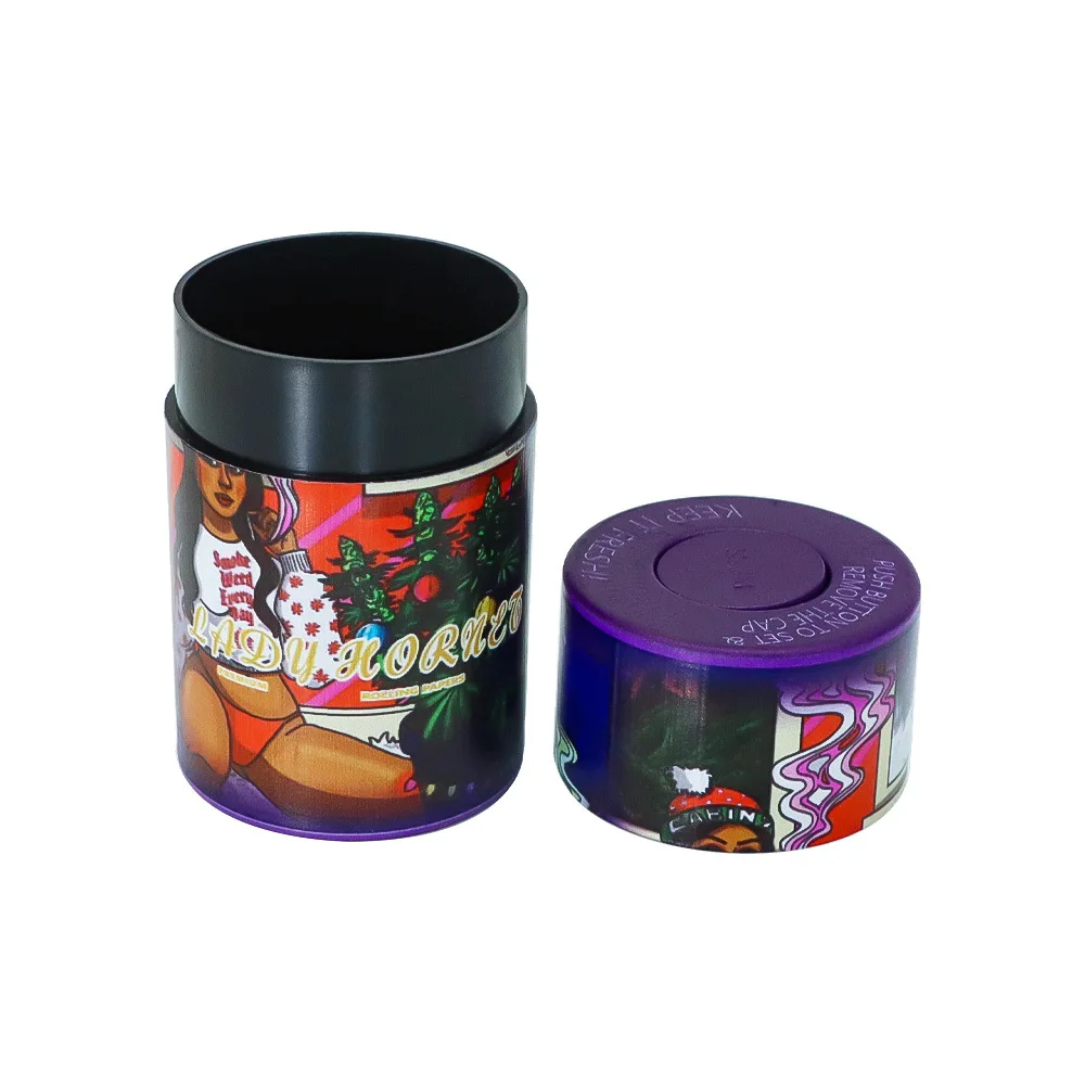 Plastic Jar Airtight without picture Storage container stash Tobacco Herbs can Vacuum grains Fresh box for smoking