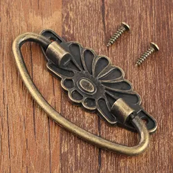 1Pc 81*40mm Wooden Box Furniture Handle Vintage Cupboard Cabinet Knob and Handles European Style Furniture Hardware Wholesale