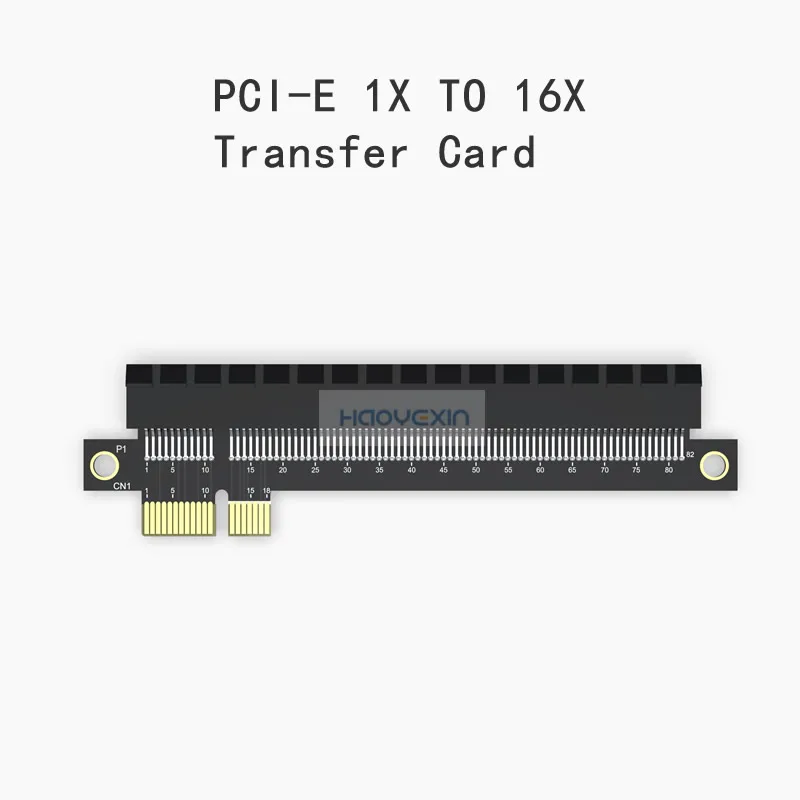 PCI-E1X to 16X PCI Express Riser Card x1 to x16 Video card adapter card pci-e riser card Left Slot Adapter For 1U Servers