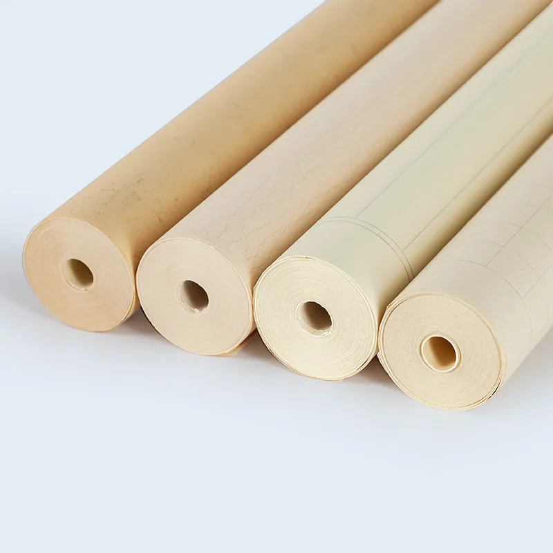 Calligrafia Carte Addensare Cinese Half-Maturo Xuan Carta Di Riso Carta con Griglie/Linea Verticale Rijstpapier Carta Di Riso 0.35*20m