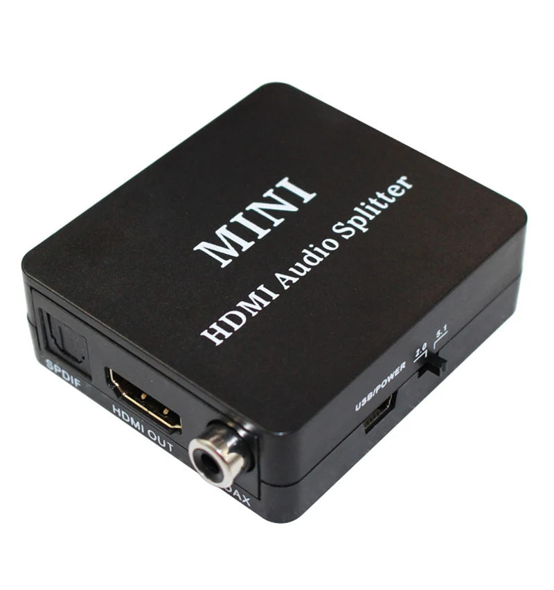 HDMI Audio Splitter Extractor met 2CH/5.1CH SPDIF COAXIALE Audio Extractor Converter Audio Splitter voor XBOX PS4 Hoofdtelefoon