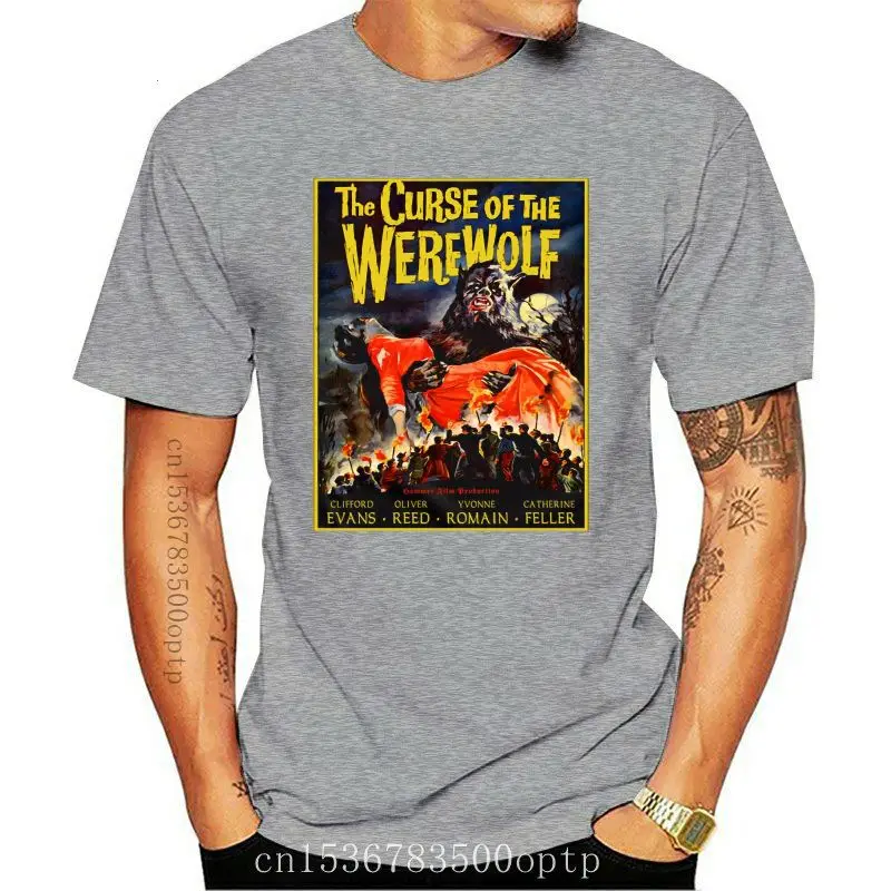 The Curse Of The Werewolf Movie Poster Mens Funny Tshirts Men Streetwear 2020 Tshirt 3D Print T Shirt Custom