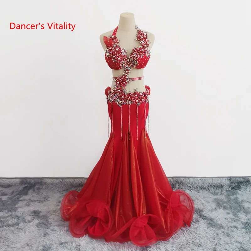 

Women Belly Dance Profession Performance Clothing Suit for Women Bellydance Bra Long Skirt Suit High-End Custom Oriental Outfit