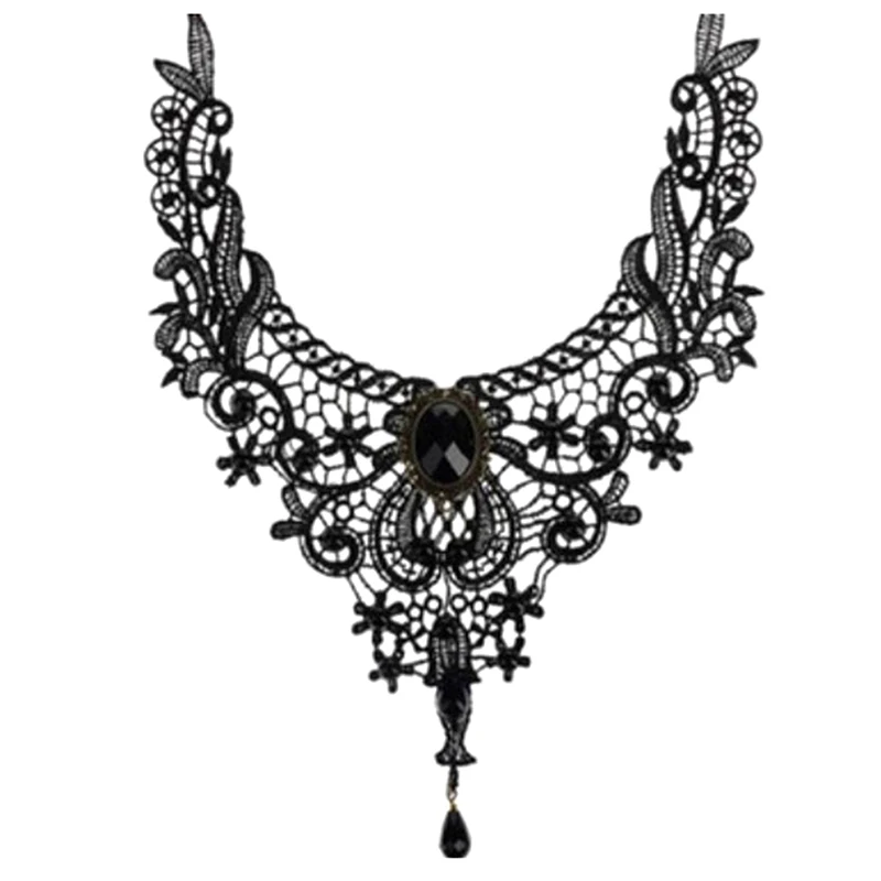 Vintage Choker Necklace Gothic Jewelry Necklaces & Pendants False Collar Statement Necklace For Women Accessories