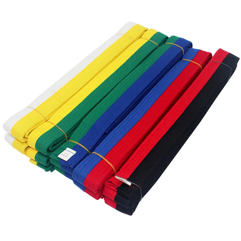 USHINE YS05 cinturón negro rojo verde amarillo Taekwondo Judo Karate cinturón de guerra al azar para niños adultos