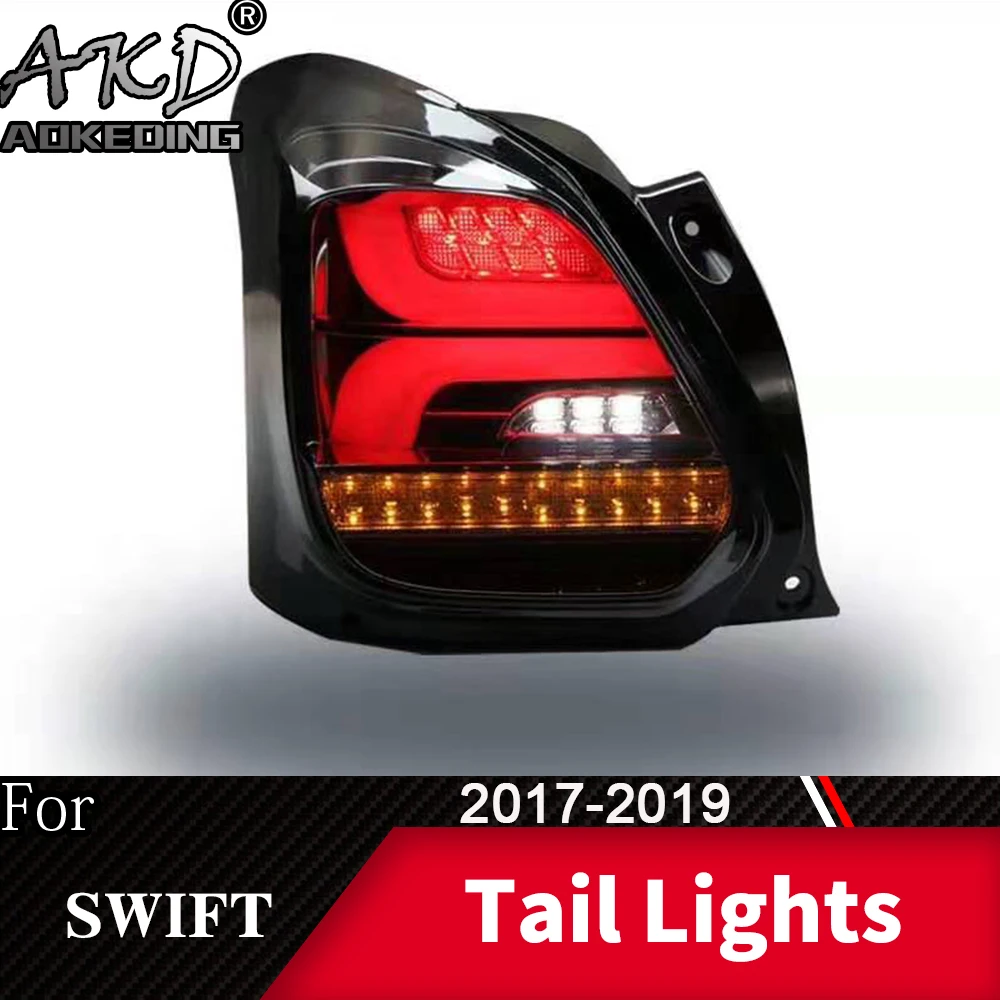 AKD Car Styling For Suzuki Swift Sport 2017-2019 Tail Lamp LED Bulb Assembly Upgrade Dynamic Signal DRL Auto Accessories