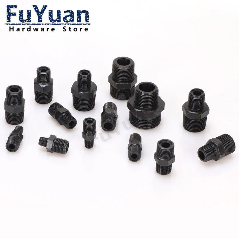 1PCS Variable Dia Conversion M14 M16 M18 Metric to 1/8 1/4 1/2 BSP Thread Connector high Pressure Straight Hydraulic Fittings
