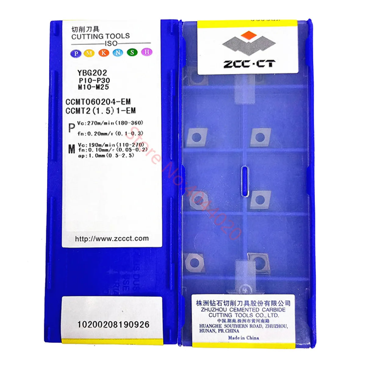 ZCC.CT CCMT060204 CCMT060208 CCMT09T304 CCMT09T308 CCMT120404 CCMT120408 YBG205 YBM253 YBG202 Carbide Insert CCMT Inserts