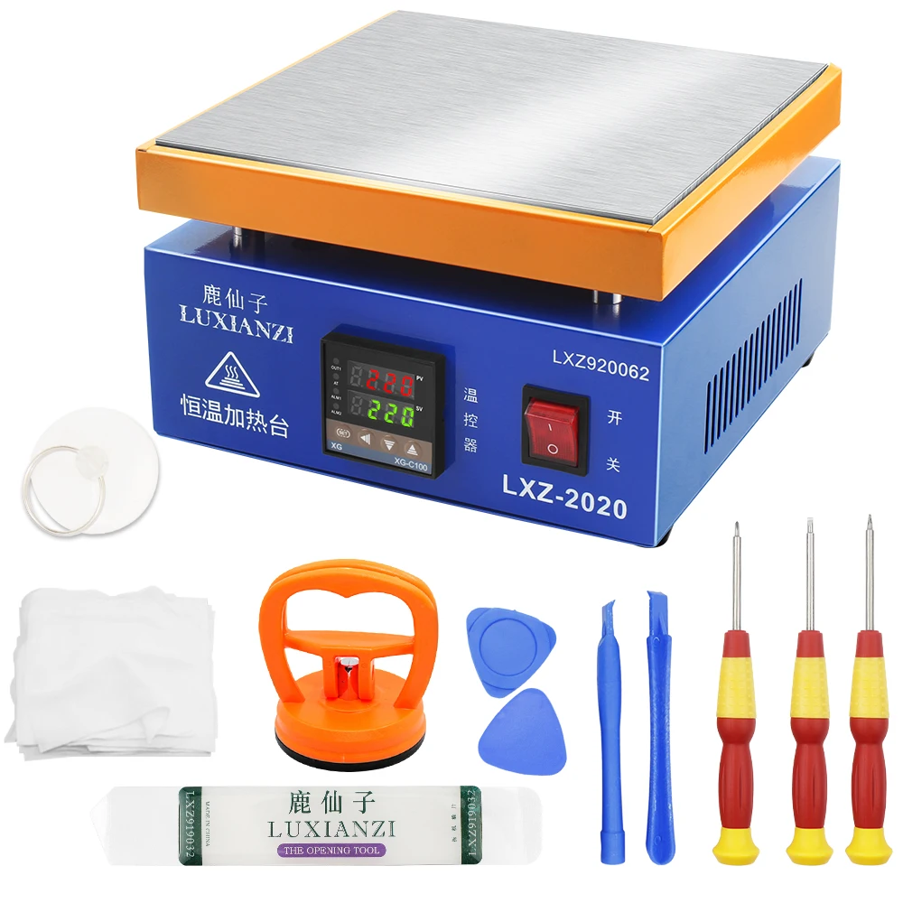 LUXIANZI stazione di preriscaldamento digitale termostato piastra di riscaldamento per PCB SMD BGA rilavorazione riscaldamento Led lampada dissaldatura Set di strumenti di riparazione
